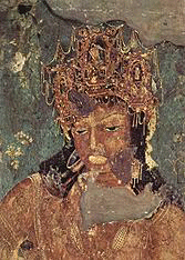 lukisan-dinding-padmapani-dan-wajrapani-di-kedua-sisi-gua-1-di-gua-ajanta-6592086